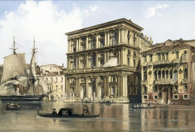 Am Canal Grande von Carlo Bossoli